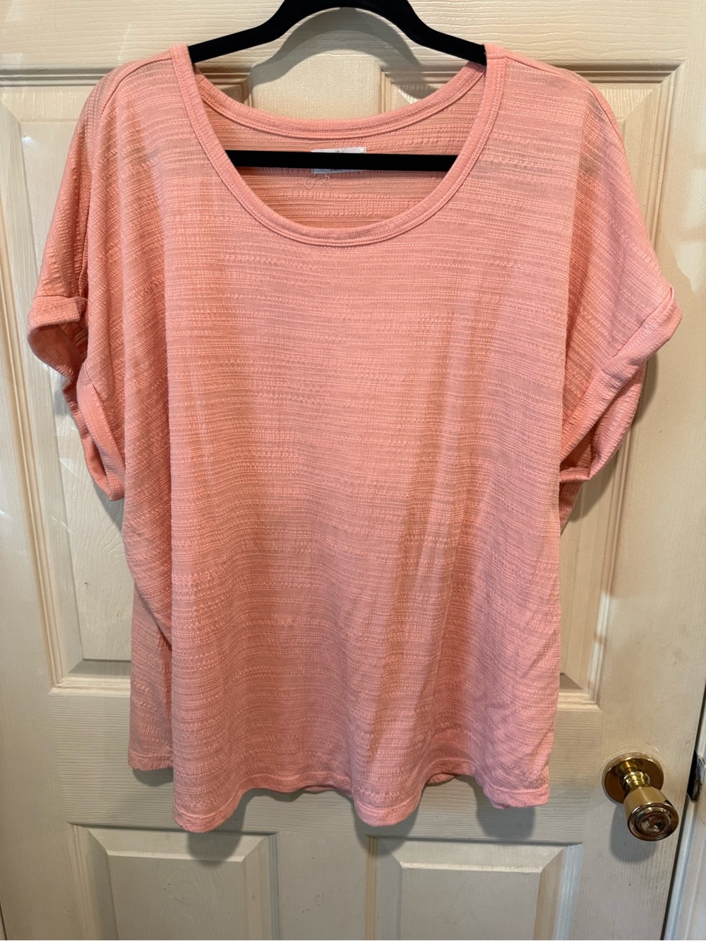 Women’s Maurices Soft Scoop Neck Top in Coral Pink